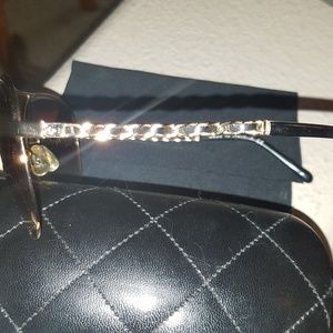Authentic Chanel Aviator Sunglasses